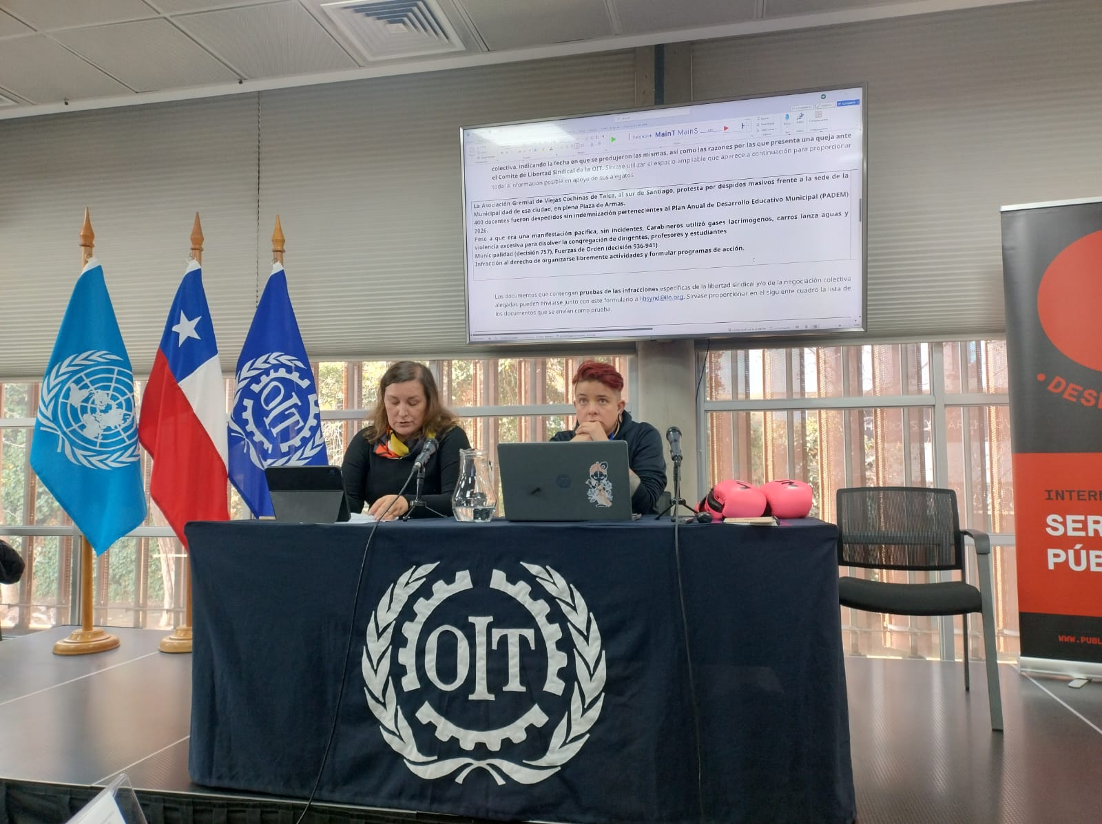 Anfuchid se hace parte de taller de formación: “Normas internacionales del Trabajo y mecanismos de control de la OIT: el sector público chileno en perspectiva sindical