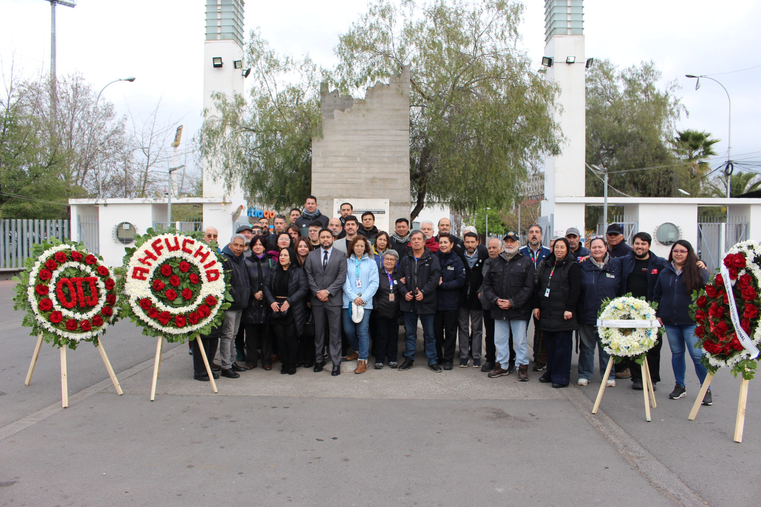 ANFUCHID se suma a las conmemoraciones por el 11 de septiembre con el tradicional homenaje a las y los trabajadores de los cordones industriales en el Estadio Nacional